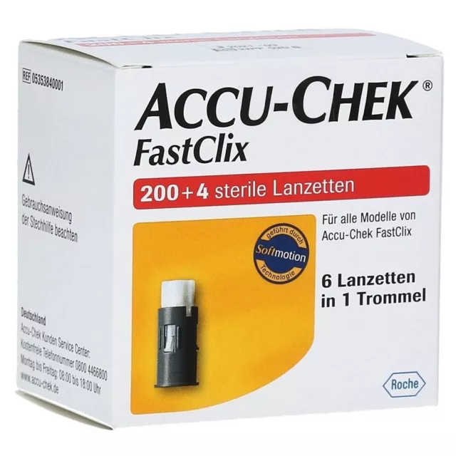 ACCU-CHEK FastClix 204 Lanzetten - Akku CHECK - NEU / OVP -