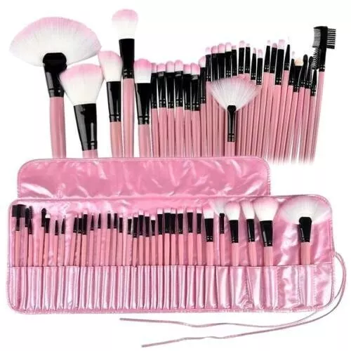 Professional 32 pcs Kabuki Make Up Brush Set & Cosmetic Brushes Bag