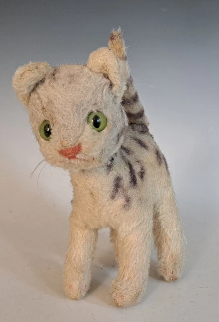 Vintage Sweet Old Steiff "Lizzy" Tabby Cat No 1314 No tags 1971 Rare PLEASE READ