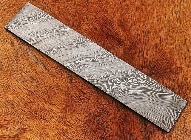 10" HAND FORGED Damascus Steel Billet/Bar For Knife Making "Twisted Pattern"