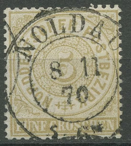 Norddeutscher Postbezirk NDP 1869 5 Groschen 18 mit PR-K2-Stempel NOLDAU