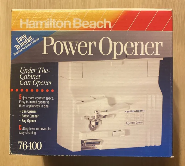 Hamilton Beach Under Cabinet Power Can Opener C4434A Space Saver Proctor  Silex