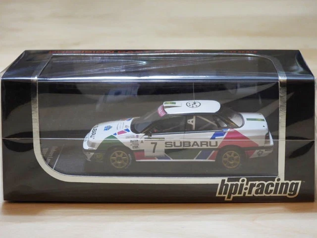 Miniature Subaru Legacy RS Test Car 1989 – Hpi-racing 1/43 – Métal Monté