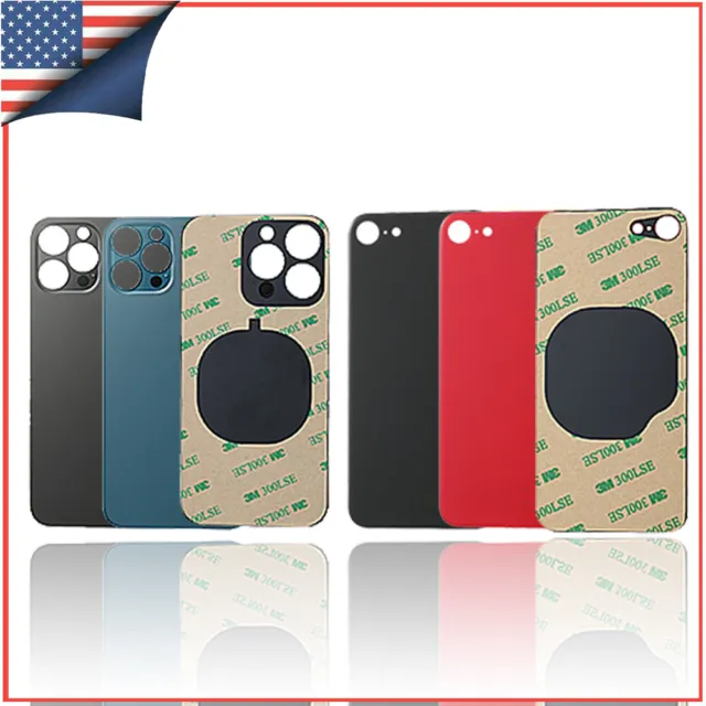 Big Cam Hole Back Glass Housing Cover For iPhone X XR XS Max 11 12 13 14 Pro Max