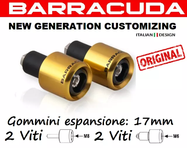 Barracuda Contrappesi Terminali Manubri Oro Per Honda Cbr 600 Rr 2003 2004 2005