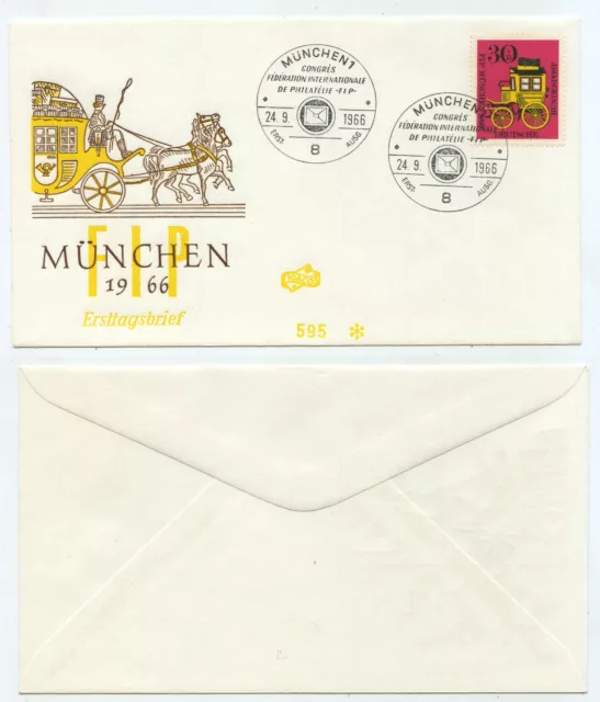 55001 - Mi.Nr. 516 - Ersttagsbrief, FDC - München 24.9.1966