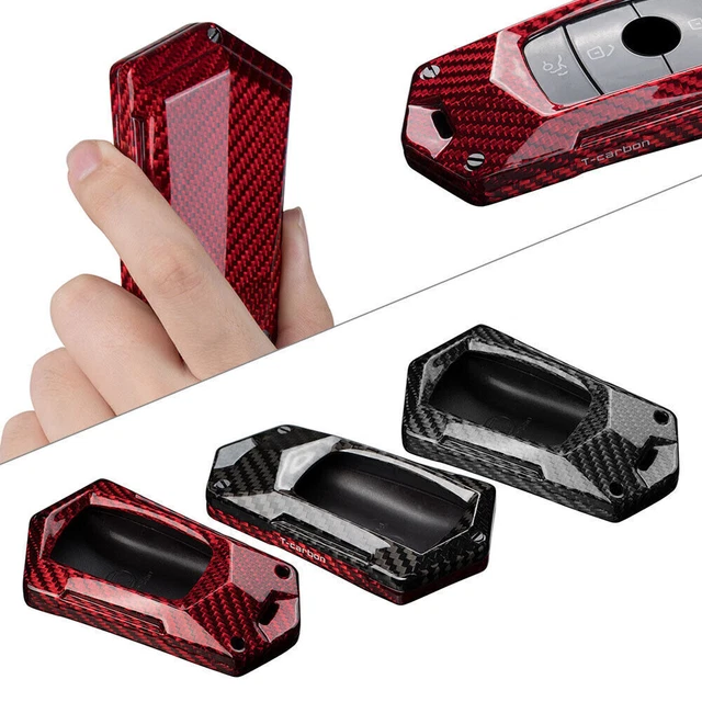 For Mercedes Benz E S Class W213 E200 Carbon Fiber Key Fob Case Cover Key Shell