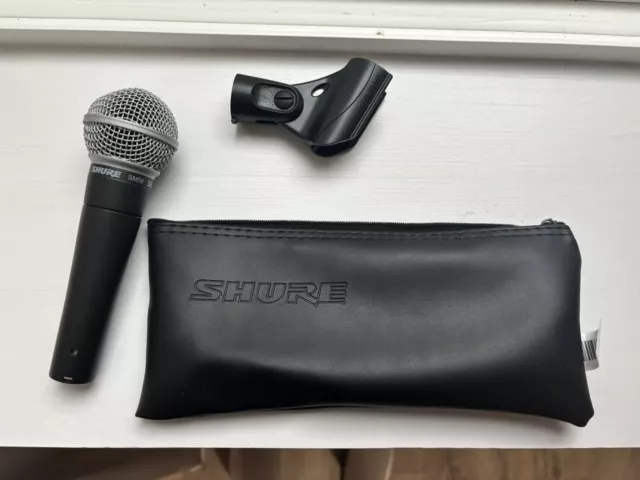 Shure SM58 Vocal Microphone with Soft Case and Mic Clip