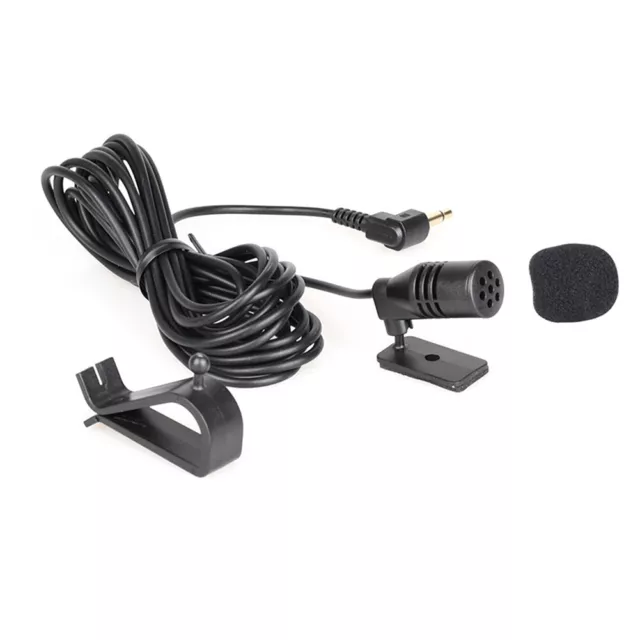 3,5 Mm Auto-Audio-Mikrofon Mini Wired External Mic Clip Für Auto-DVD-Radio 10FT