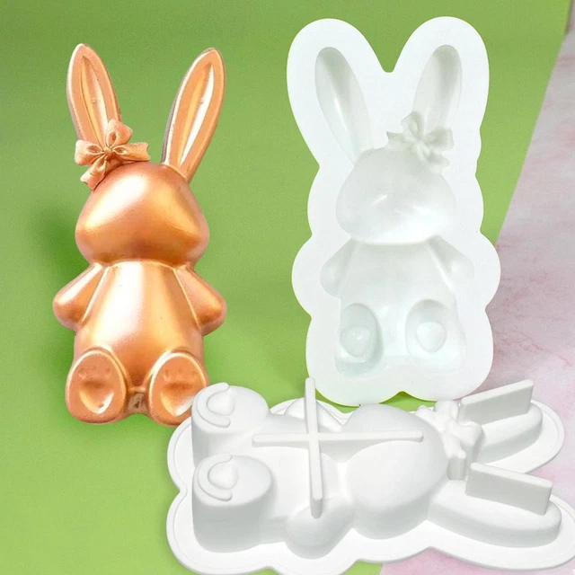 Stampo In Silicone 3D A Forma Di Coniglietto - Per Cioccolato, Torte, Sapone, Fondente E Caramelle