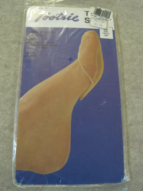 RARE TOOTSIE TOE SOX SEALED 2 Pair Vintage