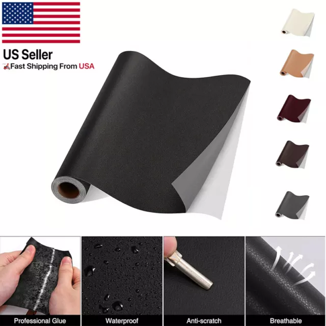 Leather Repair Kit Self-Adhesive Patch Stick on Sofa Clothing Car Seat Couch US