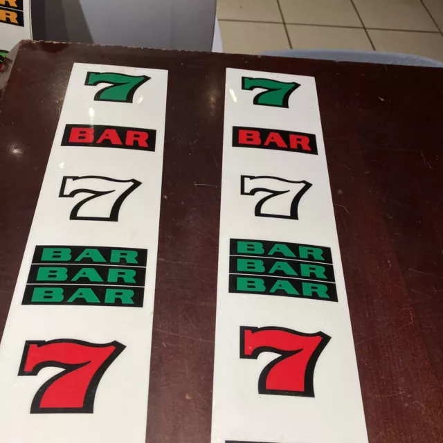 2 genuine IGT Double Peppers Reel  Strips