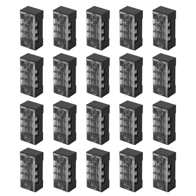 20 pz connettore striscia posizione blocco terminale fisso metallo Tb1503