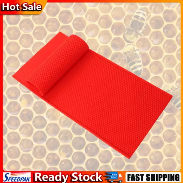 2pcs Beeswax Mold Silicone Beeswax Foundation Press Mold Beekeeping Tool (Red) H