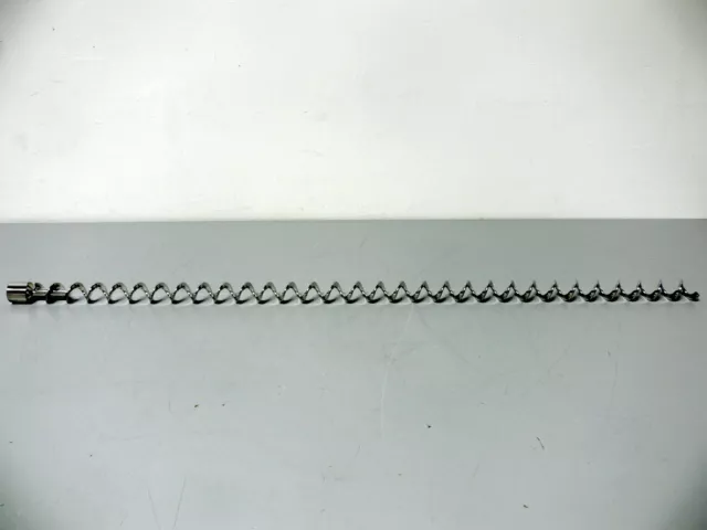Stainless Steel Reactor Mixer Corkscrew Rod 1.5" Diameter Impeller,  45" Long