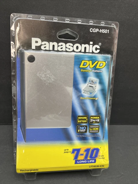 BRAND NEW Panasonic Li-Ion Battery for Select Panasonic DVD Players (CGP-H501)