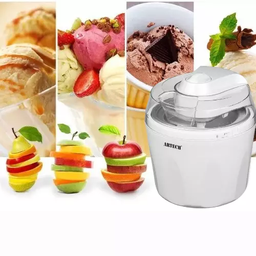 1.5L Electric Ice Cream Maker Frozen Desert Sorbet Gelato & Yoghurt Machine