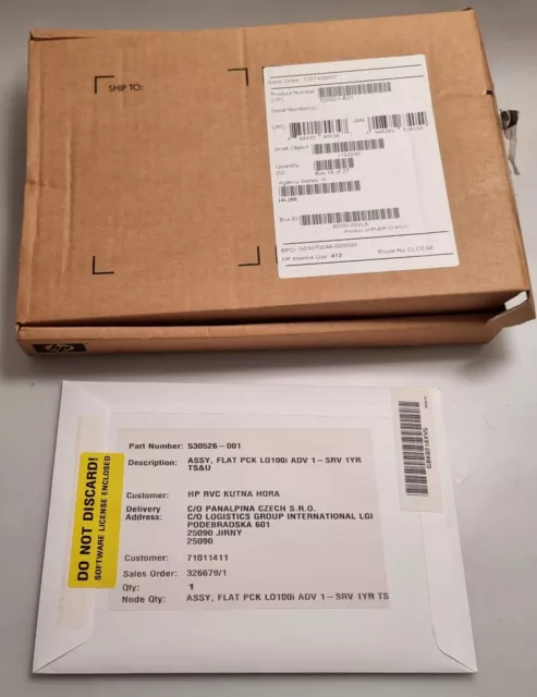 HP 530521-B21 LICENZA AVANZATA LO100i 1 anno 530523-001 nuova