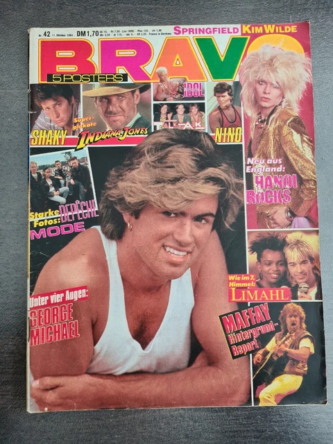 BRAVO 42/1984 Heft Komplett - George Michael, Stevie Wonder, Depeche Mode - Top!