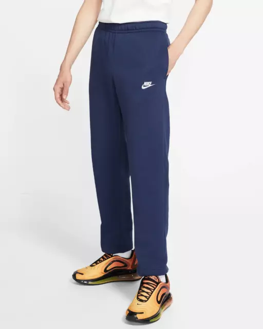 Nike Sportswear Club Fleece BV2707-410 Mens Navy Cotton Sweatpants Size M NCL683