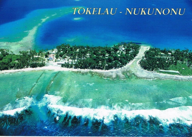 POSTCARD INSEL TOKELAU Island Nukunonu Isle Pacific Ocean Südsee AK
