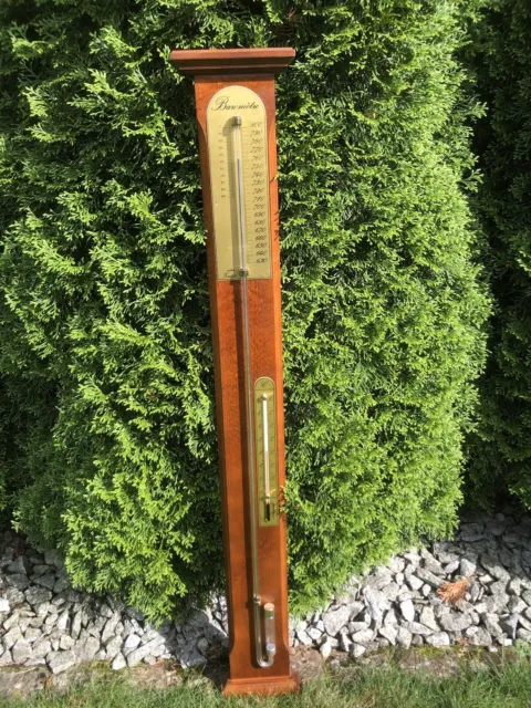 thermomètre Thermometer Barometer 96 cm Barométre selon Antik