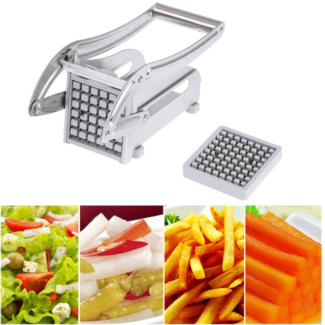 FRENCH FRY CUTTER Potato Dicer Vegetable Machine & Peeler Stainless