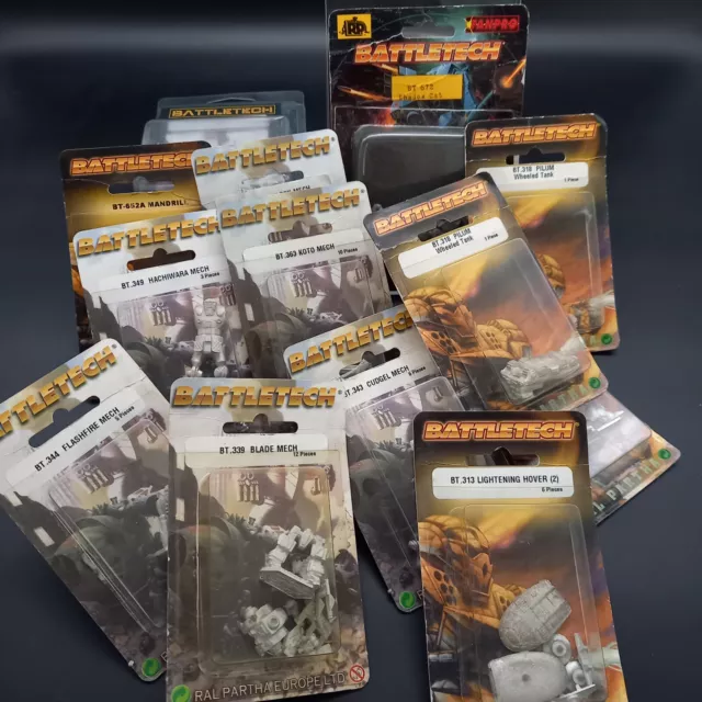 Ral Partha - Battletech - BT 313 315 318 332 339 343 344 349 363 603 651 652A