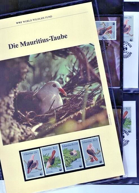 WWF 1985 Mauritius Taube Mi.Nr. 609-12 komplettes Kapitel