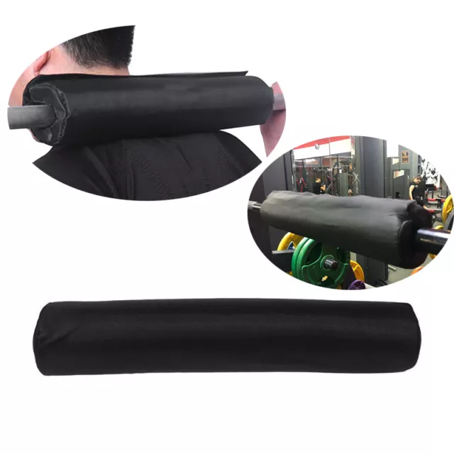 Barbell Pad Gel Soportes Levantamiento de Pesas Pull Up Gripa Cuello en cuclillas Proteger NEGRO 2