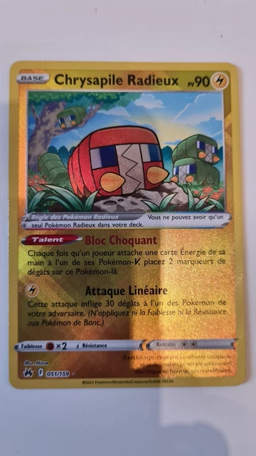 Carte Pokémon CHRYSAPILE RADIEUX EB12. 5 ZENITH SUPREME 051/159 NEUVE VF