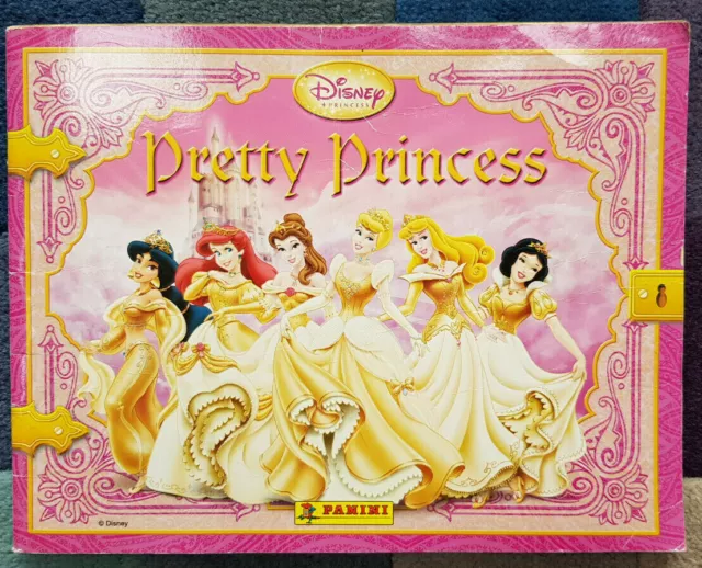 Panini Disney Princess Pretty Princess Sticker Album - Partial Complete + Stic