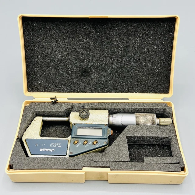 MITUTOYO No 293-721-30 0-1 digital Outside Micrometer - .00005 Resolution Works