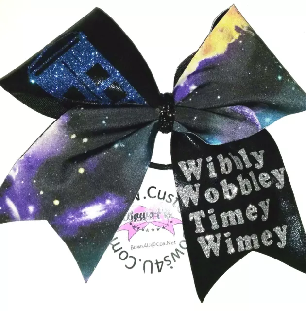 Dr. Who Wibbly Wobbly Timey Wimey Hair Bow