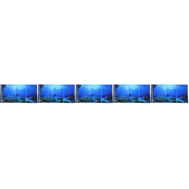 5 PCS Aquarium Paper Background Fish Tank Background Paper Plants Decor Thicken