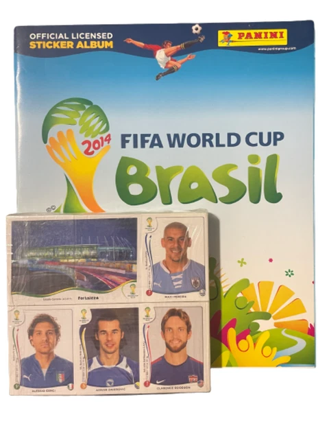 Panini 2014 FIFA World Cup Brasil Complete Sticker Set + Hardcover Album + Updates