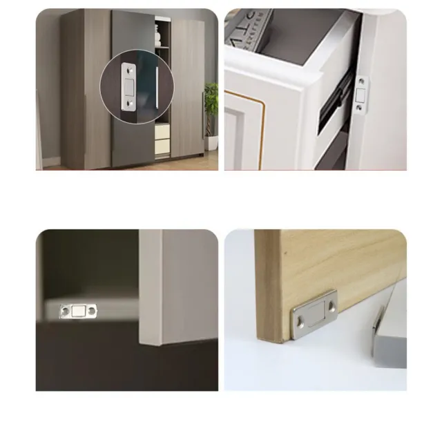 6pcs Cabinet Magnet Magnetic Door Catch Cabinet Magnetic Catch Door ABS Plastic