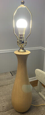 Bungalow Ceramic Table Lamp Country Trophy Cottage  Maize Beige