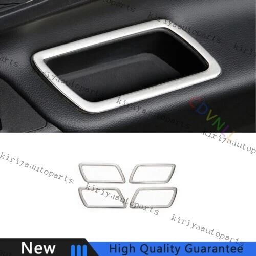 For Chevrolet 18-2021 Equinox Silver Titanium Console Storage Box Cover Trim 4*