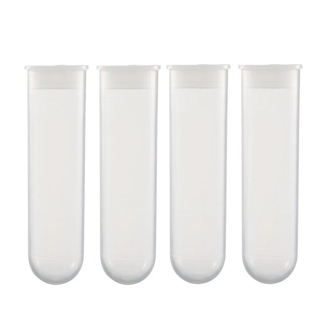 10 pz tubi da centrifuga in plastica 50 ml con tappo attaccato fondo rotondo