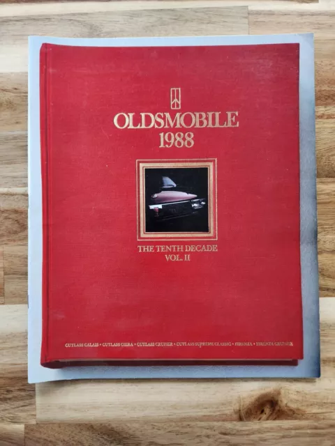 1988 Oldsmobile Cutlass Firenza Car Dealer Sales Brochure Catalog