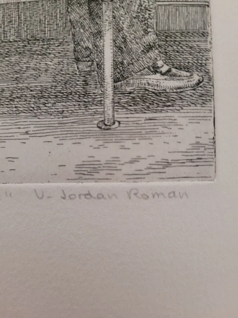 Véronique JORDAN-ROMAN (1943-1991) eau forte ? Lithographie numérotée et signee 4