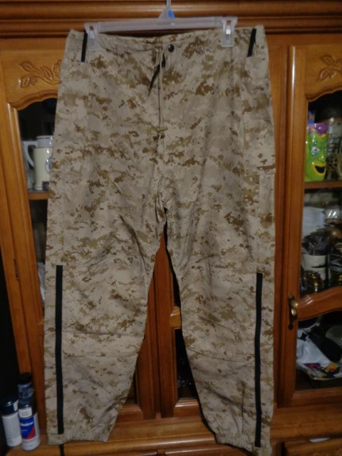 Issued USMC Desert MARPAT Lightweight Exposure Trousers GoreTex MEDIUM-REGULAR