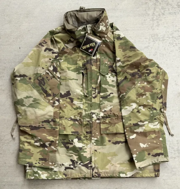 Military Jacket Large Regular Apecs Parka Gore-Tex Multicam Camouflage USGI New