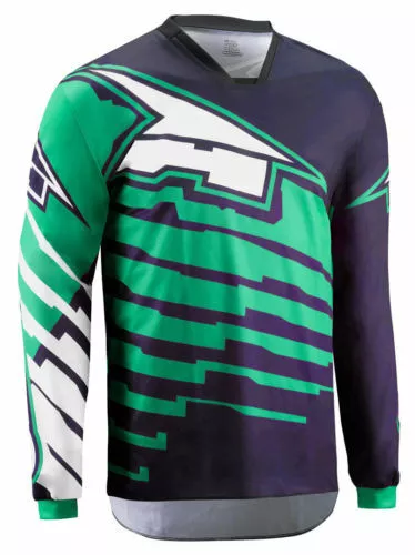 Neu AXO Erwachsene grün (XL) Motocross Enduro Trikot Shirt KX KXF KLX KDX YZ RM