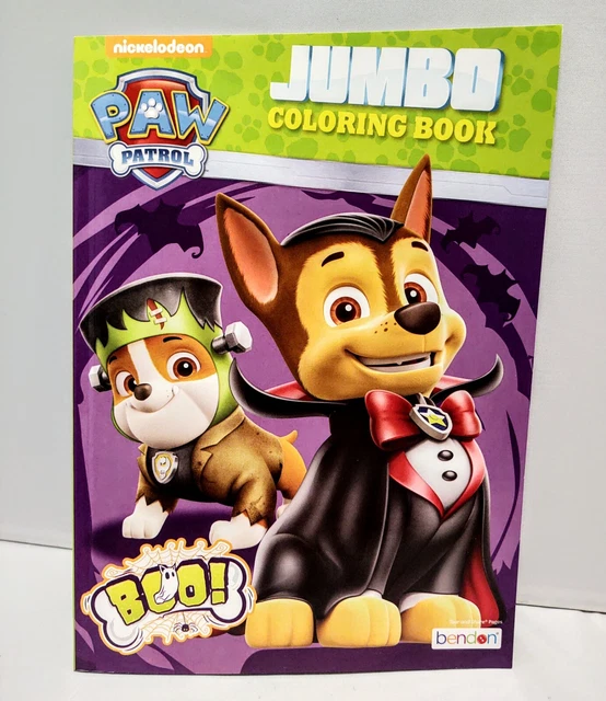 PAW PATROL HALLOWEEN Jumbo Coloring Activity Books Set Of 2 Brand New paw-patrol-halloween-jumbo-coloring-activity-books-set-of-2-brand-new