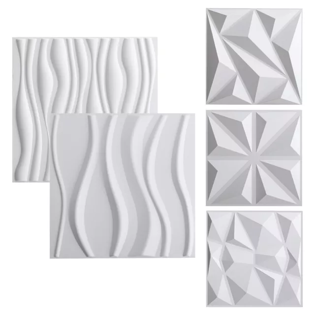 3D 50CM Wall Panels Tile High Quality PVC Ceiling Decor Wallpaper Tiles Cladding