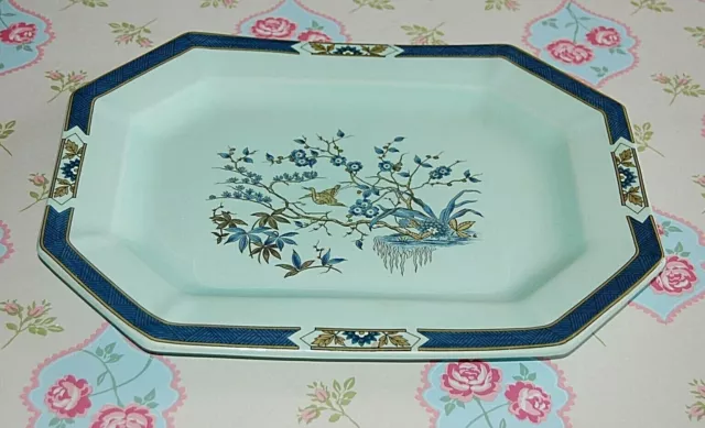 Adams Calyx Ware Ming Toi Serving Platter, 14" x 11".