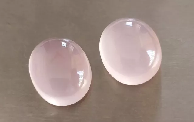 Magnifique paire de QUARTZ ROSE  16.54 Carats